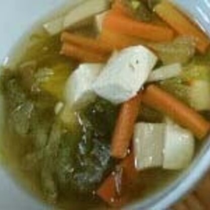 寒い季節にとろみのあるスープは温かくて嬉しいです。
野菜たっぷりで風邪予防にもなりますので、これからもちょくちょく作ります（＾＾）